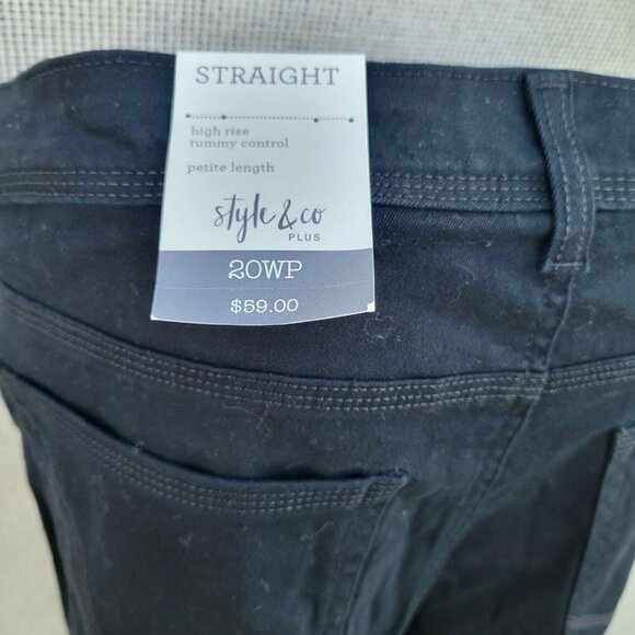 Women's Style and Co TUMMY CONTROL Plus Size Pants. Size 20W. - Picture 9 of 12